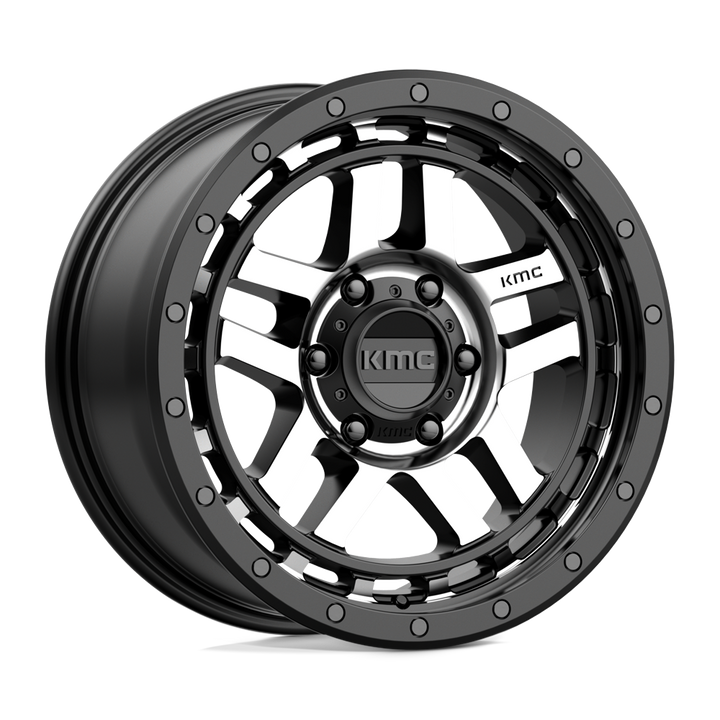 KMC KM540 Recon Wheel Satin Black Machined