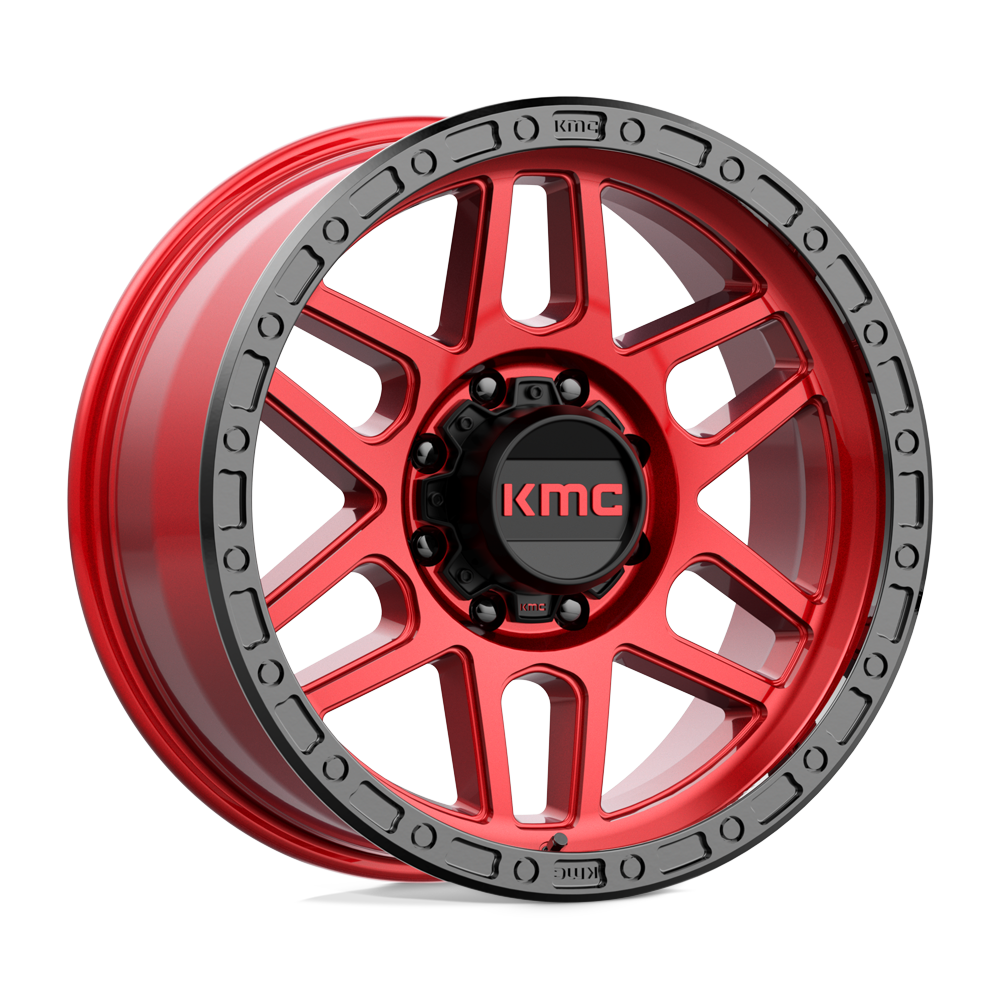 KMC KM544 Mesa Wheel – Candy Red w/ Black Lip Candy Red w/ Black Lip