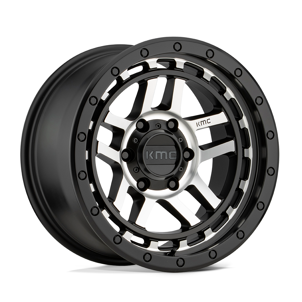 KMC KM540 Recon Wheel Satin Black Machined