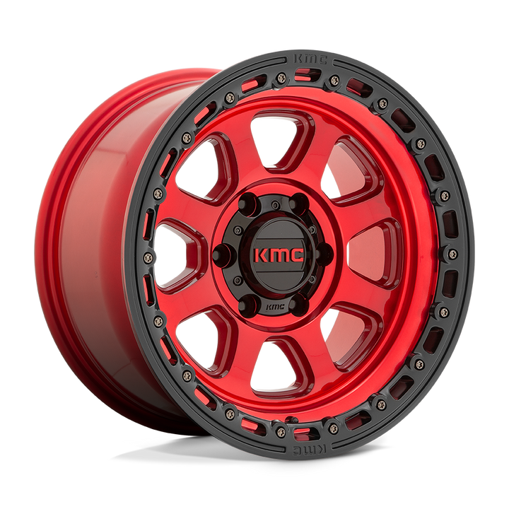 KMC KM548 Chase Wheel Candy Red w/ Black Lip